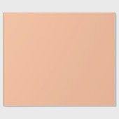 Peach Fuzz Solid Geschenkpapier (Flach)