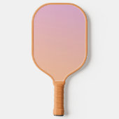 Peach Fuzz Tropical Blätter Personalisierte Gesche Pickleball Schläger (Rückseite)