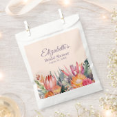 Peach Fuzz Tropical Blume Brautparty Geschenktütchen (Ausgeschnitten)