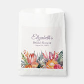 Peach Fuzz Tropical Blume Brautparty Geschenktütchen (Vorderseite)