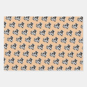 Peach Fuzz Valentine's Wrapping Paper Trio Geschenkpapier Set (Vorderseite)