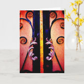 Peach Gate Karte (Gelbe Blume)