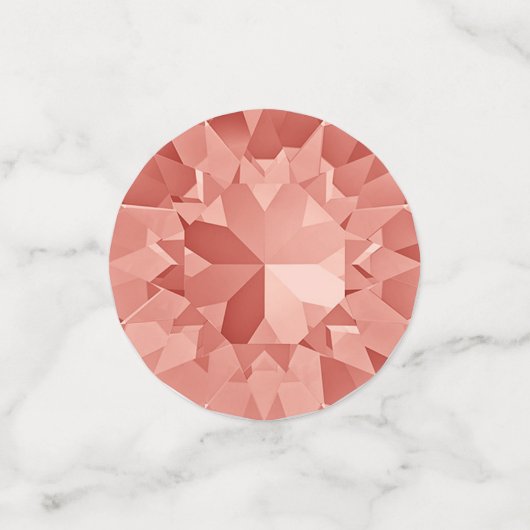 Peach Gems Confetti Konfetti (Klein Vorderseite)