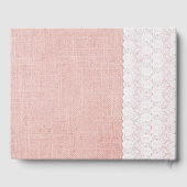 Peach Gerber Daisy Wedding Gästebuch (Rückseite)