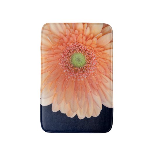 Peach Gerbera Badematte (Vorderseite Vertikal)