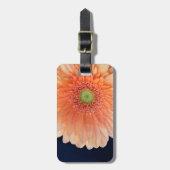 Peach Gerbera Gepäckanhänger (Vorderseite vertikal)
