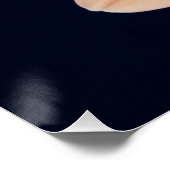 Peach Gerbera Poster (Ecke)