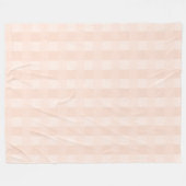 Peach Gingham Kariert Pattern Fleece Blanket (Vorderseite (Horizontal))