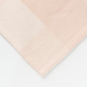 Peach Gingham Kariert Pattern Fleece Blanket (Ecke)