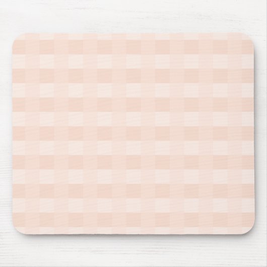 Peach Gingham Kariert Pattern Mouse Pad Mousepad (Vorne)