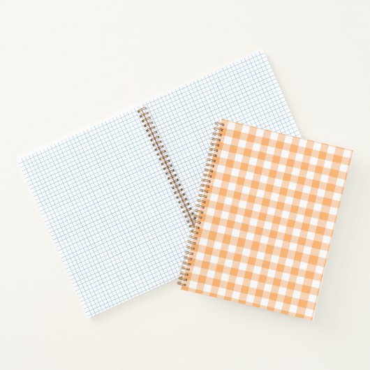 Peach Gingham Notebook Notizblock (Innenseite)