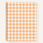 Peach Gingham Notebook Notizblock (Vorderseite)