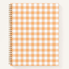 Peach Gingham Notebook Notizblock