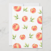 Peach Girl Geburtstagsparty Einladung (Rückseite)