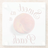 Peach Glass Untersetzer (Rückseite)