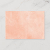 Peach Gold Blume Bücher für Baby Begleitkarte (Rückseite)