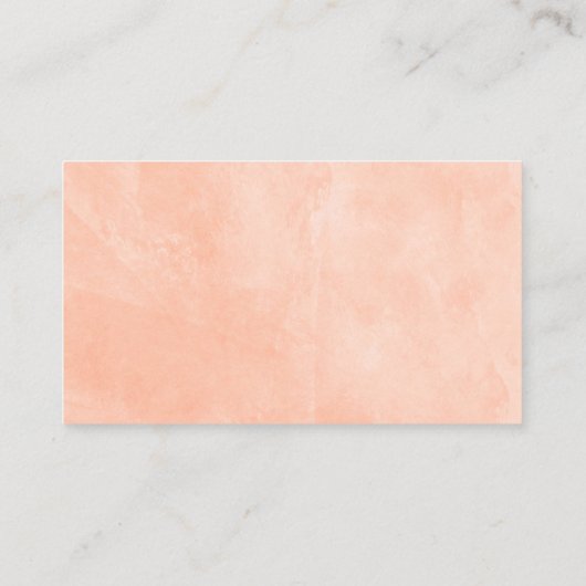 Peach Gold Blume Eintrittskarten für Windeln Begleitkarte (Rückseite)