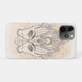 Peach & Gold Boho Lotus Blume Schönheit Case-Mate iPhone Hülle (Rückseite (Horizontal))