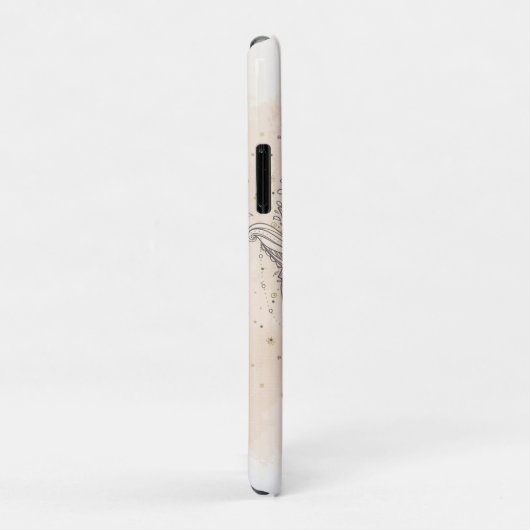 Peach & Gold Boho Lotus Blume Schönheit Case-Mate iPhone Hülle (Hinten/Rechts)