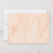 Peach Gold Floral Geburtstag Vielen Dank Dankeskarte (Rückseite)