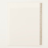 Peach gold foliage motivational quote 2026 planer (Rückseite)