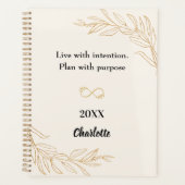 Peach gold foliage quote 2026 planer (Vorderseite)