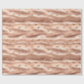 Peach Gold Glam Dragonflies Geschenkpapier (Flach)