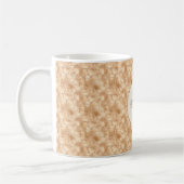 Peach Gold Glitzer Glam Sparkle Giraffe Drucken Kaffeetasse (Links)