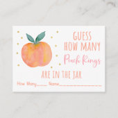 Peach Gold Ratschlag Wie viele Spiel Begleitkarte (Vorderseite)