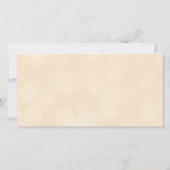 Peach Gold Wedding Foto Liebe & Vielen Dank Dankeskarte (Rückseite)