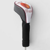 Peach Golf Head Cover Headcover (angewinkelt)