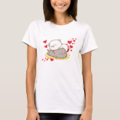 Peach & Goma Cats Love is Sweet T-Shirt (Vorderseite)
