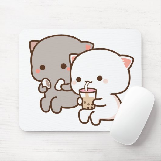Peach Goma Ess Puzzle Maus Pads Mousepad (Mit Mouse)