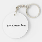 Peach Goma Kostüm Liebe von Paaren Emotion Schlüsselanhänger (Rückseite)