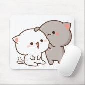 Peach Goma Liebe Mouse Pads Mousepad (Mit Mouse)