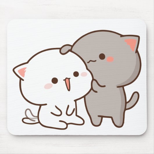 Peach Goma Liebe Mouse Pads Mousepad (Vorne)