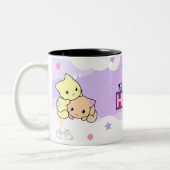 Peach & Goma - Mochi Mochi Peach Cats Zweitone Zweifarbige Tasse (Links)