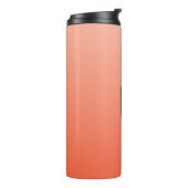 Peach Gradient custom monogram tumbler Thermosbecher (Nach links gedreht)