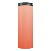 Peach Gradient custom monogram tumbler Thermosbecher (Rückseite)
