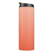 Peach Gradient custom monogram tumbler Thermosbecher (Nach rechts gedreht)