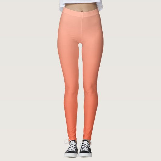 Peach Gradient Leggings (Vorderseite)