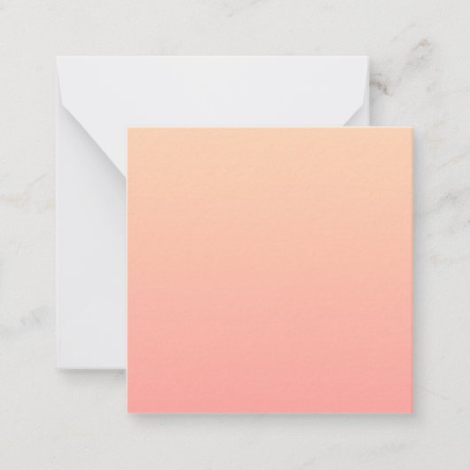 Peach Gradient Mitteilungskarte (Vorderseite)