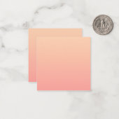 Peach Gradient Mitteilungskarte (Vorderseite/Rückseite Beispiel)