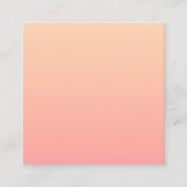 Peach Gradient Quadratische Visitenkarte
