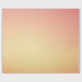 Peach Gradient Wrapping Paper Geschenkpapier (Flach)