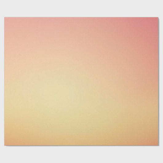 Peach Gradient Wrapping Paper Geschenkpapier (Flach)