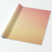 Peach Gradient Wrapping Paper Geschenkpapier (Ungerollt)