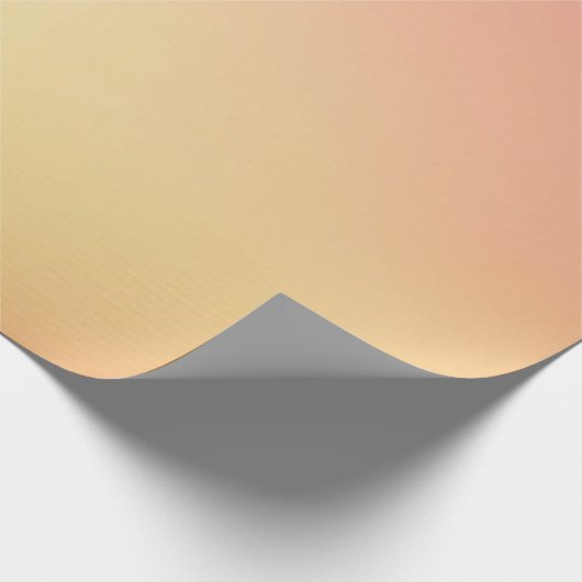 Peach Gradient Wrapping Paper Geschenkpapier (Ecke)