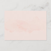 Peach & Gray elegante Hochzeit romantisch delikat Begleitkarte (Rückseite)