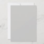 Peach Gray Floral Romance Wedding Einladung (Rückseite)